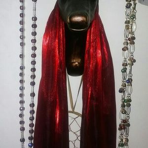 💥Flaming Red💥Sateen Scarf